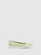 Elasticated Ballerinas ILSA676SOF SMOOTH LIGHT GREEN